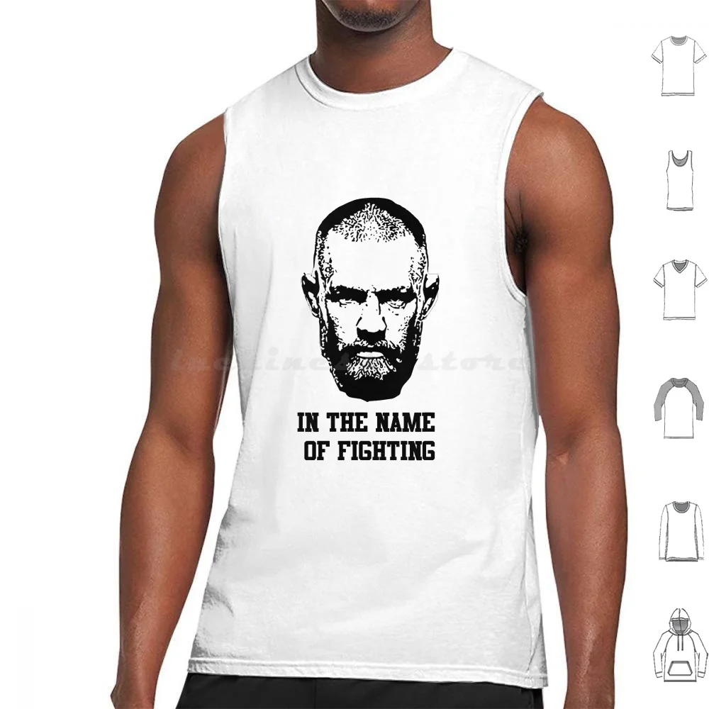 

Conor Mcgregor In The Name Of Fighting Tank Tops Vest Sleeveless Conor Mcgregor Fighting Ireland Irish