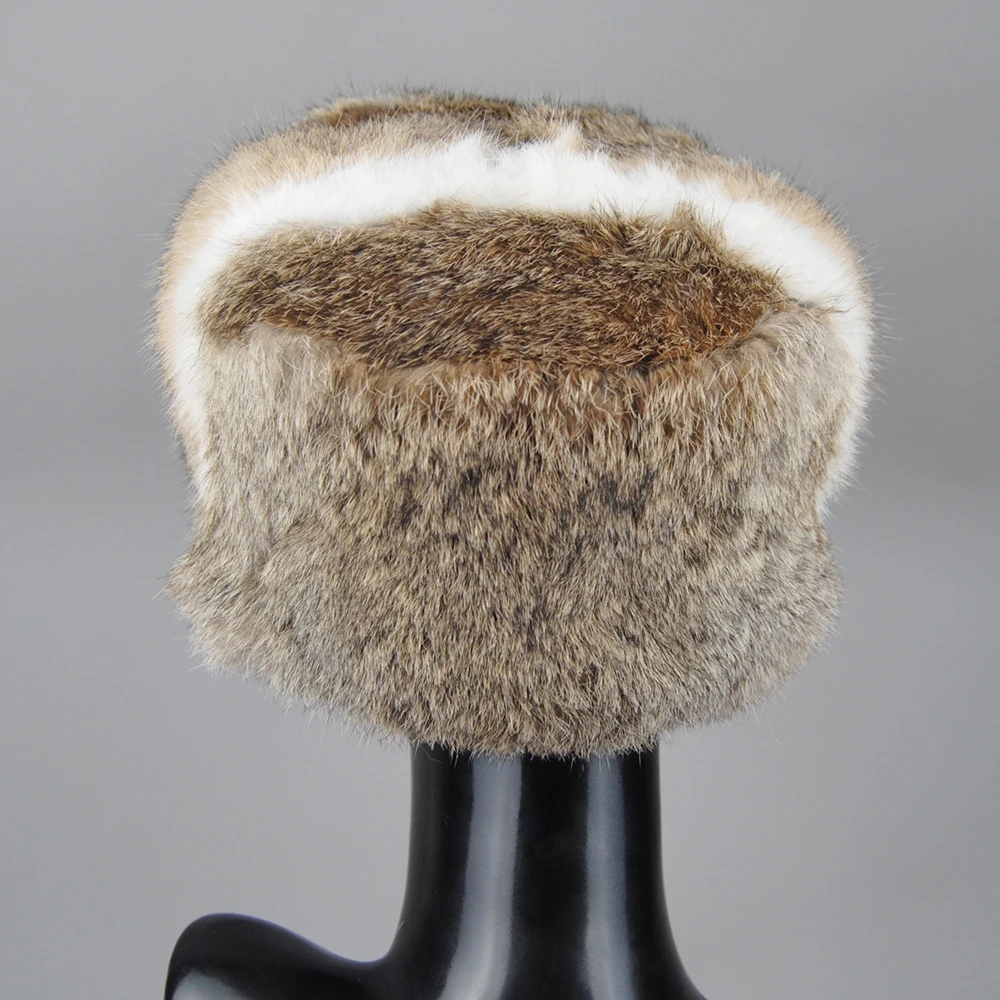 Лидер продаж мужская русская зимняя шапка-бомбер из кроличьего меха супер теплая