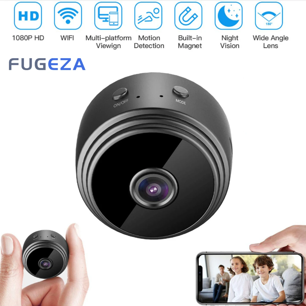 Enlarge FUGEZA 1080P Mini Camera A9 Wifi Camera Wireless Surveillance Camera Remote Monitor Wireless Mini Camcorders Video Surveillance