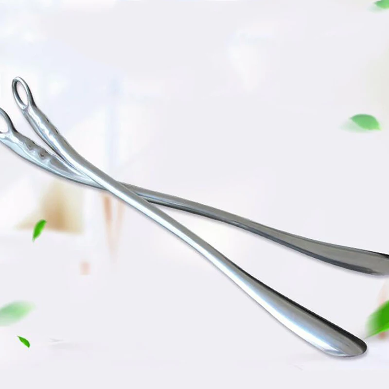S Shoes Stainless Steel Titanium Alloy Spoon Shoes Long Pull Horn Shoe Convenient Wearing Horn And Spoon Shoes
