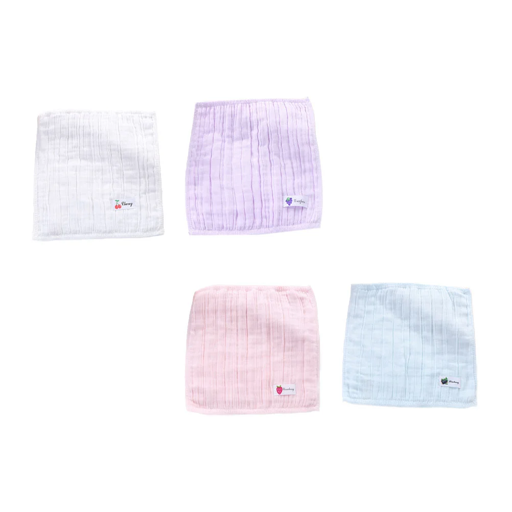 4-комп. марлевый хлопковый носовой платок полотенце для лица квадратная ванна