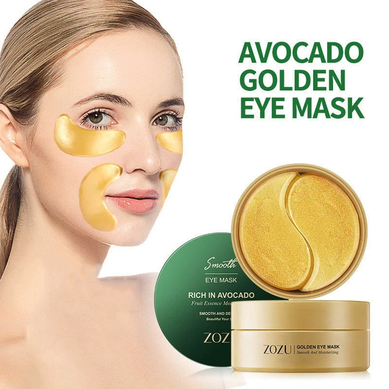 

80g/60Pcs Natural Avocado Cold Collagen Eyes Mask Anti-Wrinkle Patches Remove Dark Circles Tighten Fine Lines Improve Nourishing