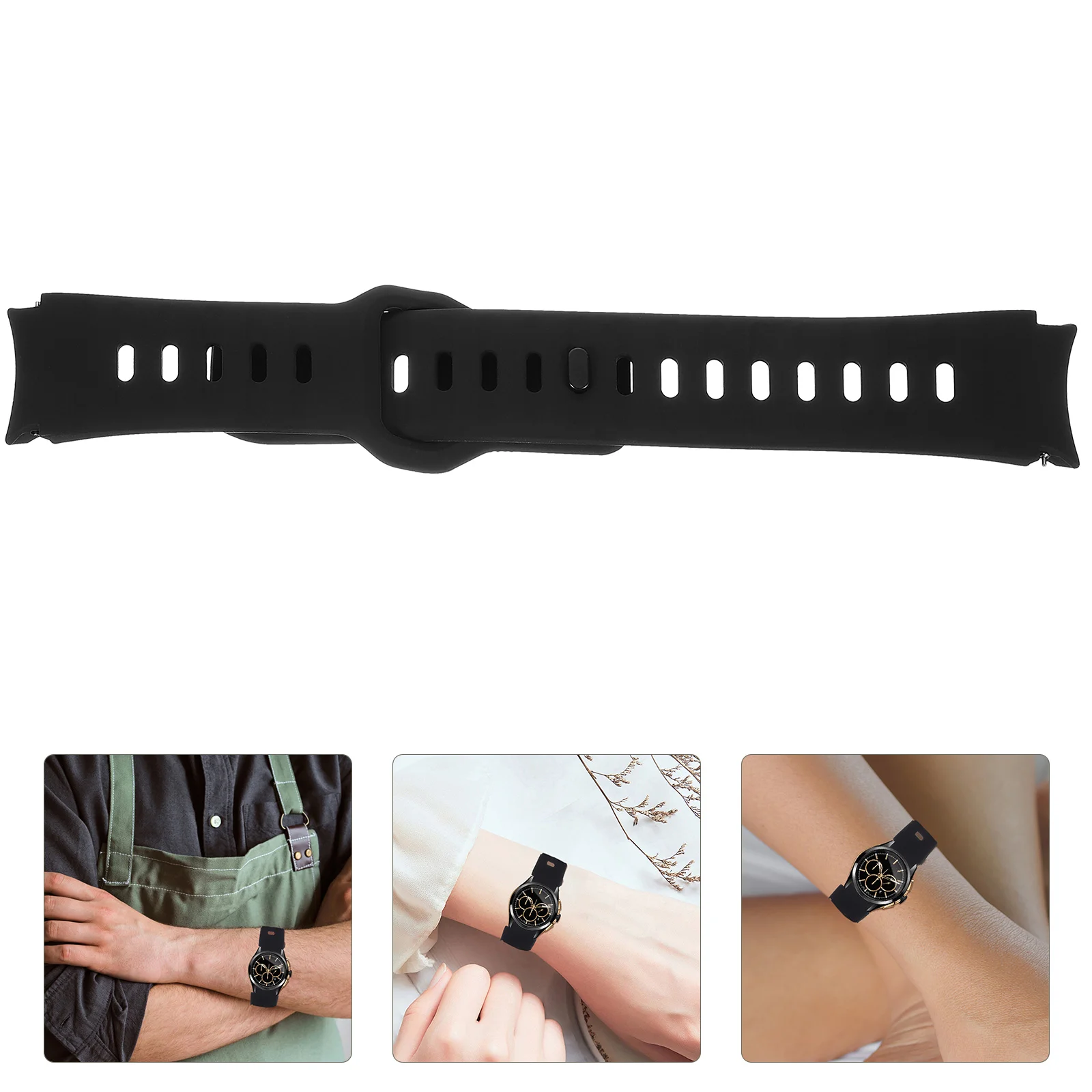 

Watch Strap Multifunctional Belt Wristwatch Band Silicone Watchband Replace Part Accessory Multipurpose Wristbands
