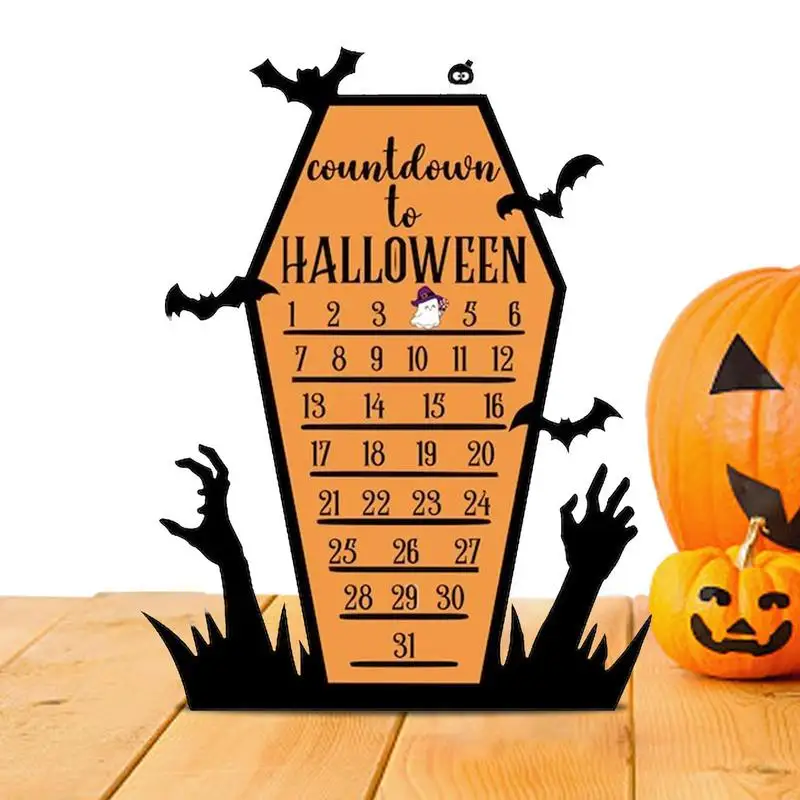 

Advent Calendar Halloween Holiday Chirstmas Ornament Advent Calendar Wooden Countdown To Christmas Home Party Decoration
