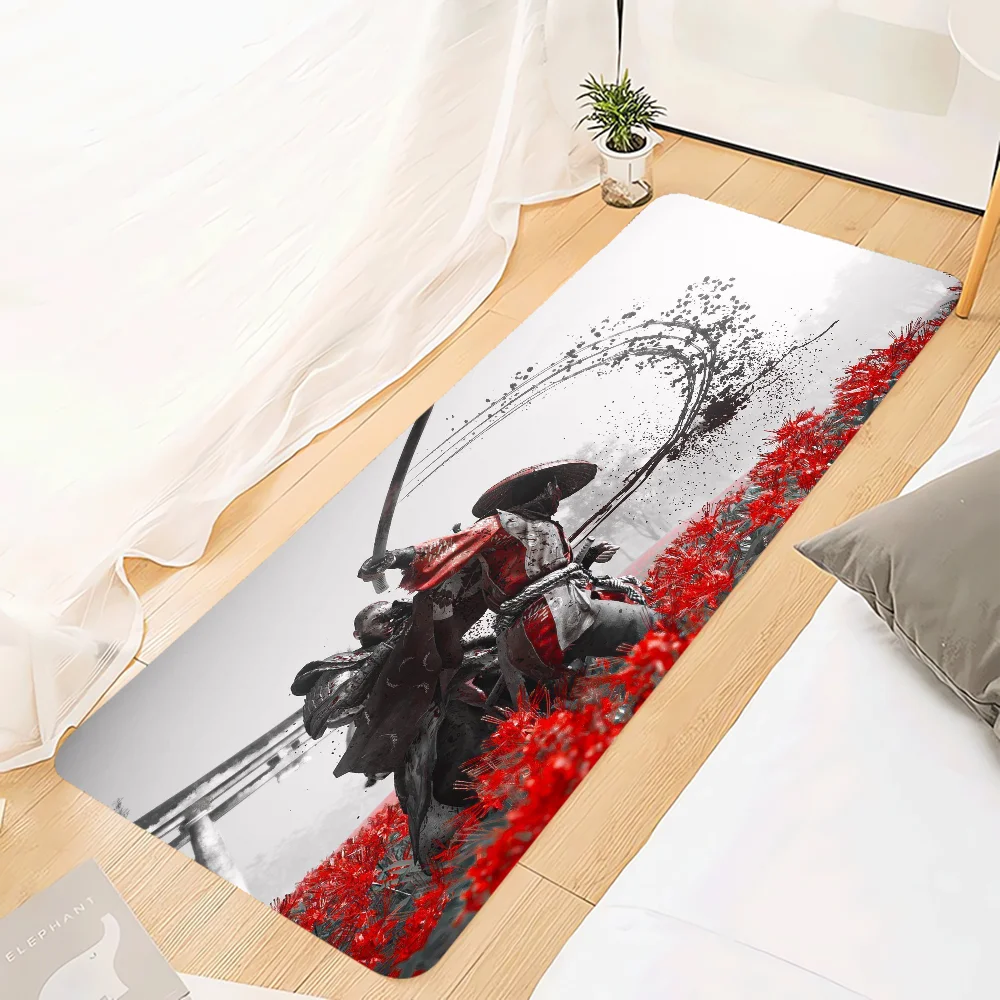 Японский Самурайский Замшевый Коврик Противоскользящий Напольный Для Спальни