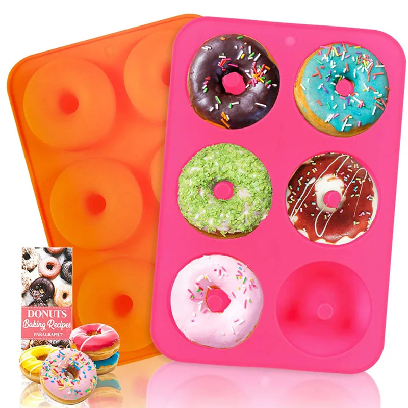 

Donut Silicone Mold DIY Chocolate Cake Bread Mold Candy Cupcake Biscuit Making Tools Kitchen Baking Accessories