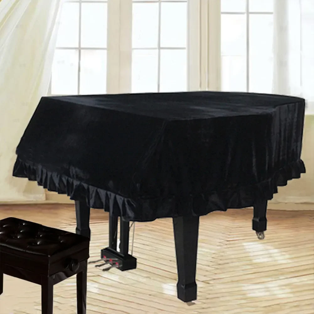 

Однотонный чехол для пианино в европейском стиле, бархатный трехмерный чехол для пианино, пылезащитный чехол для пианино, 1 шт.
