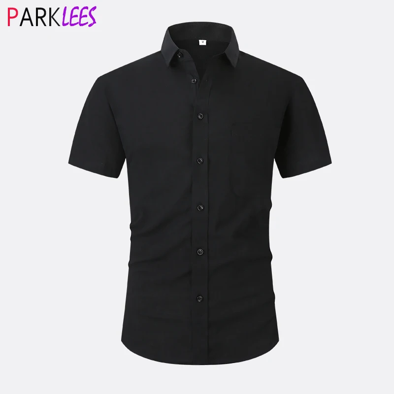 

Black Mens Cotton Linen Shirts Short Sleeve Button Down Casual Shirts Mens Lightwieght Cozy Breathablue Beach Top Yoga Shirt 2XL