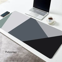 nordic style gray beautiful design rubber mouse pad large desk mat mousepad locking edge mouse pad pc keyboards office table mat