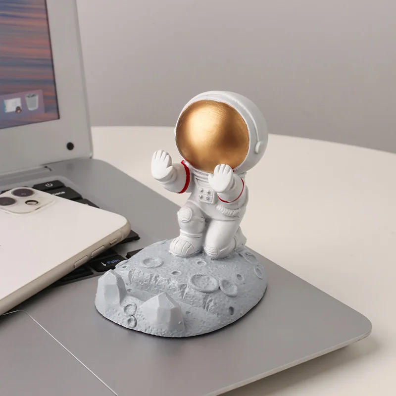 popular home furnishings astronaut hand made mobile phone ipad flat base bracket wholesale phone holder free global shipping