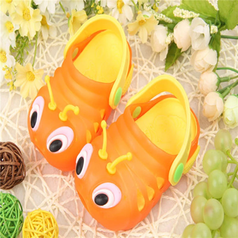 Сандалии для маленьких мальчиков и девочек Нескользящие с дырками летняя обувь