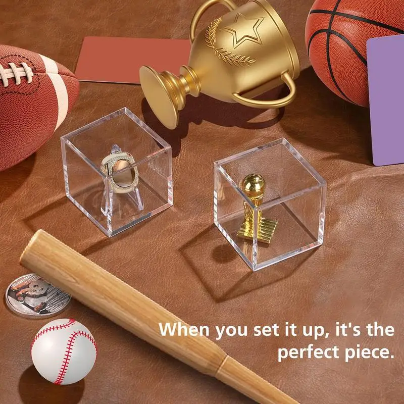 

Collectable Display Case Acrylic Stands Mini Coin Display Stand Waterproof Challenge Coin Holder Organizing Challenge Medals