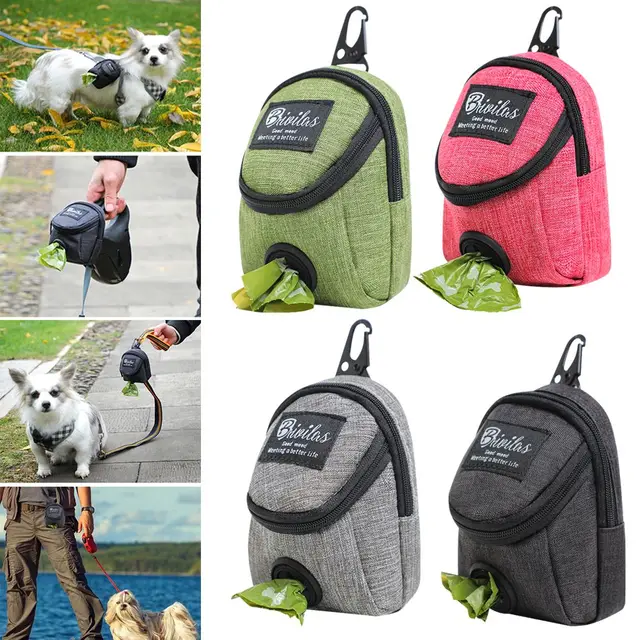 Pet Dog treat pouch Multifunction Portable Dog training bag Outdoor Travel Dog Poop Bag Dispenser Durable Pet accessories 1