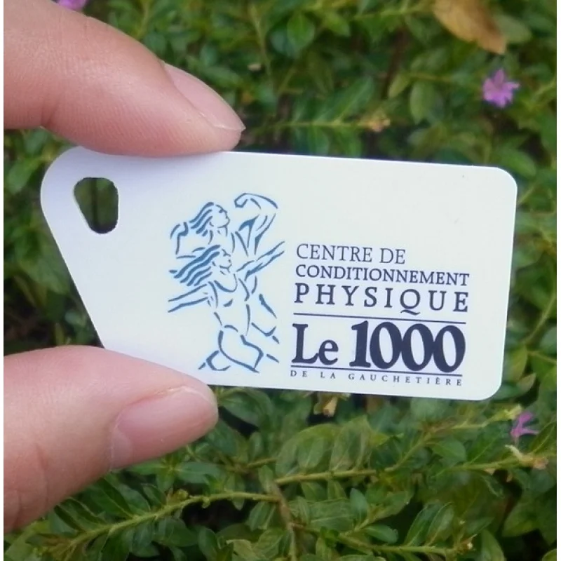 

plastic keychain business cards
