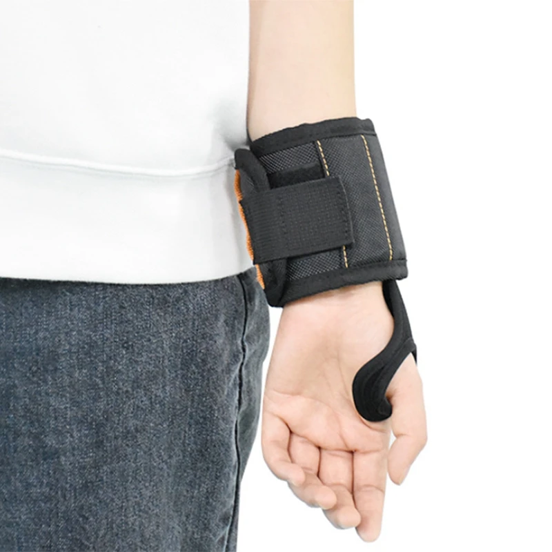 Черный браслет для удержания винтов 15 шт. сильный магнит Panger Men DIY Handyman плотник