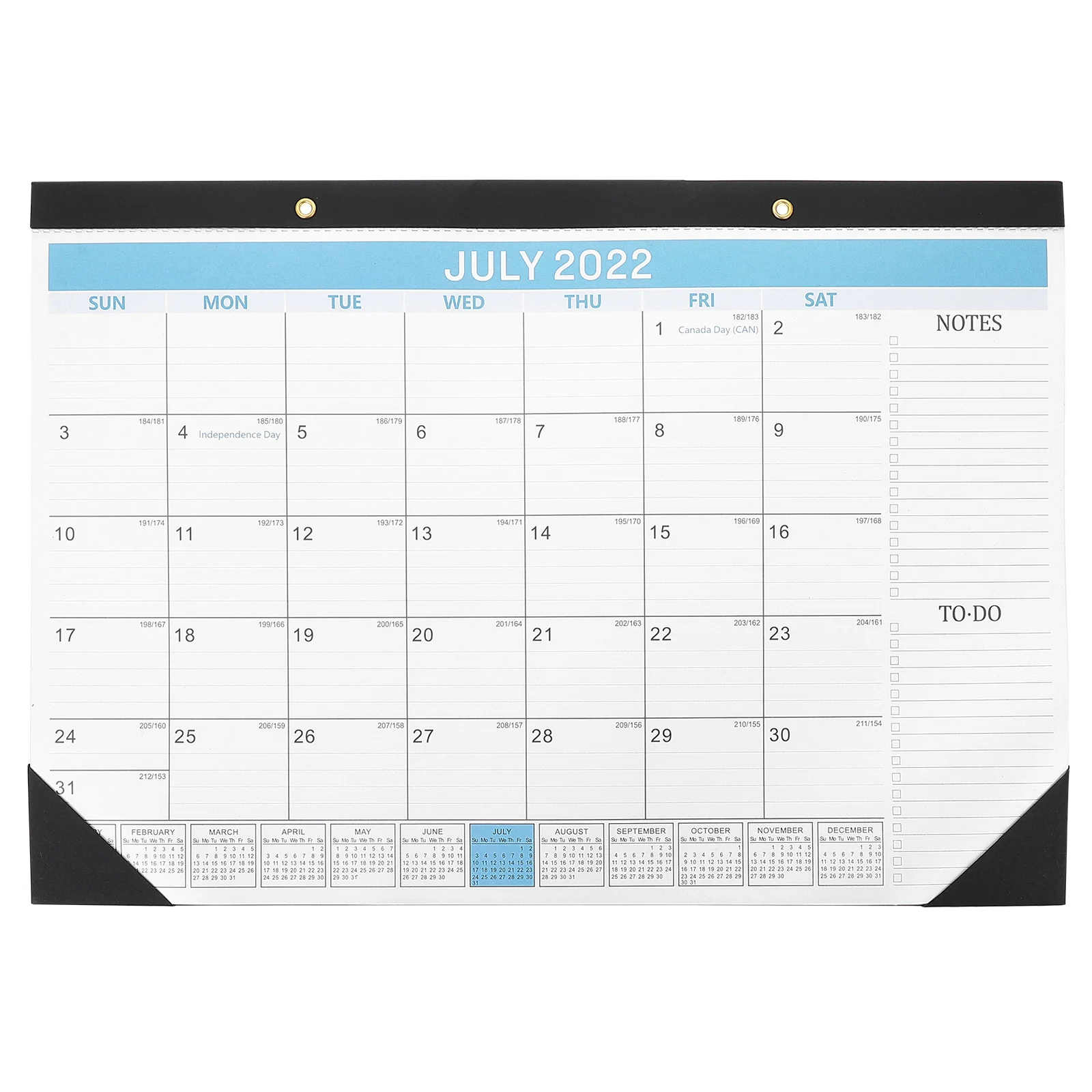 

Creative Agenda Calendar for Home Hanging Planning English Calendar (Blue)