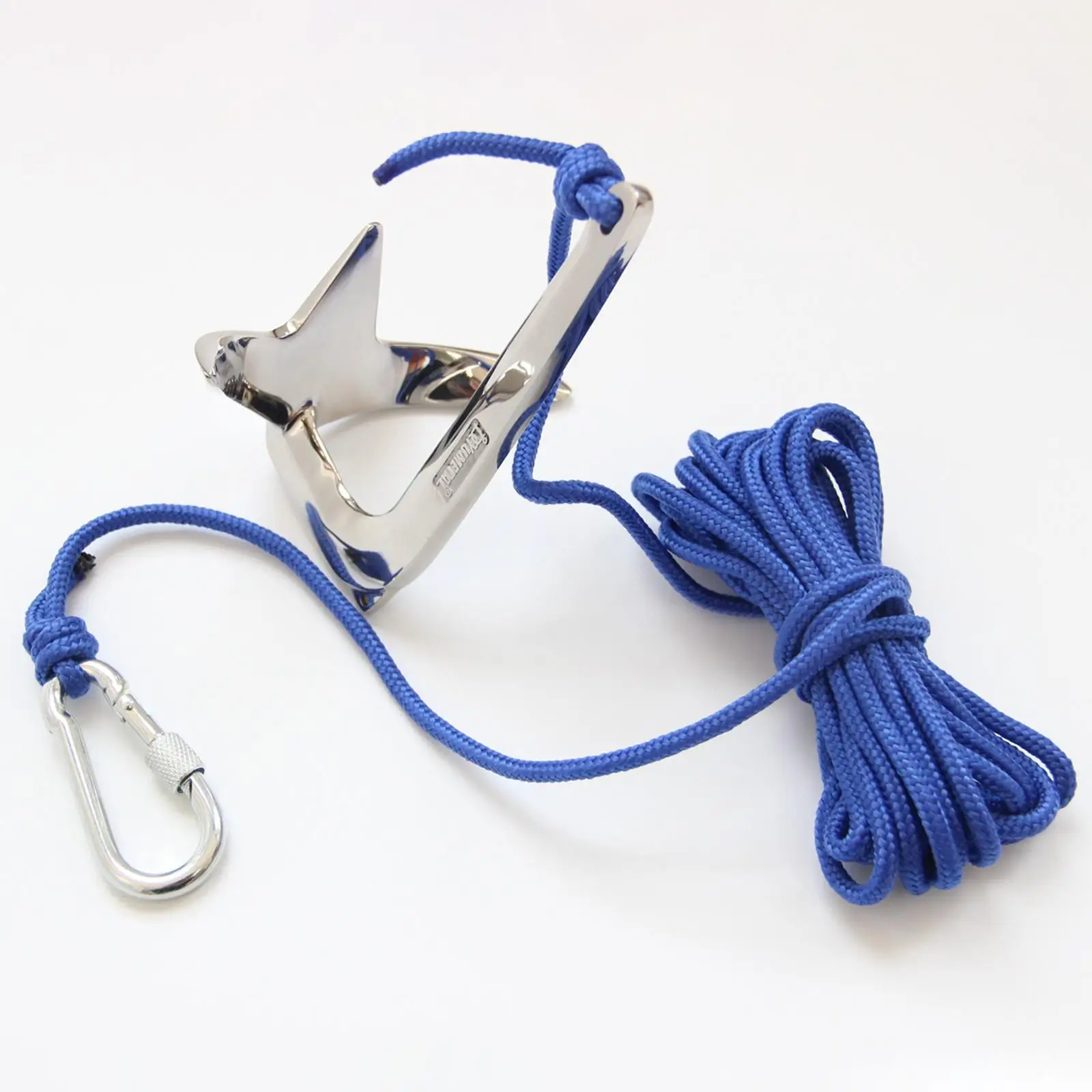 

Bruce Style Boat Anchor Versatile Marine Accessories Polished for Yacht Canoes Kayak, no rust, strong and durable
