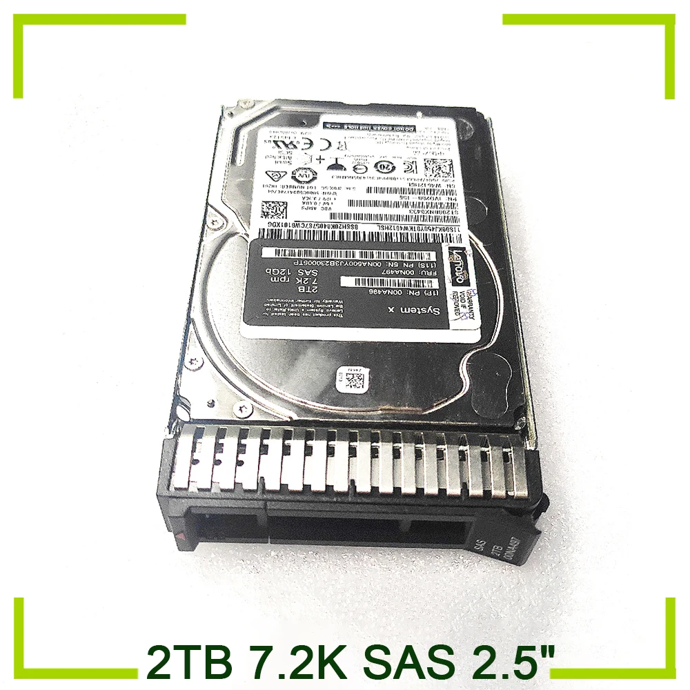HDD для сервера IBM Жесткий диск 2 ТБ 7 КБ SAS 5 &quot12G X3650 M4 X3850 X5 00NA497