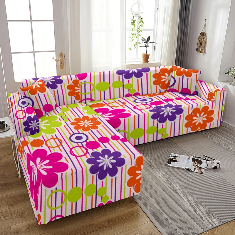 

European-style Floral Series One-piece All-inclusive Stretch Sofa Slipcover Anti-fouling Furniture Recliner Cover Room Decor