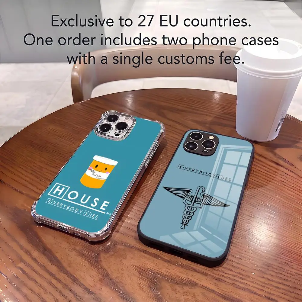 Чехол для телефона House MD TV для iPhone 17 Pro Max 15 Pro 16 14 Plus 12 13 Mini 11 Pro, противоударный, с защитным стеклом (art.: 3920dc08d2ae0) - 3920dc08d2ae0