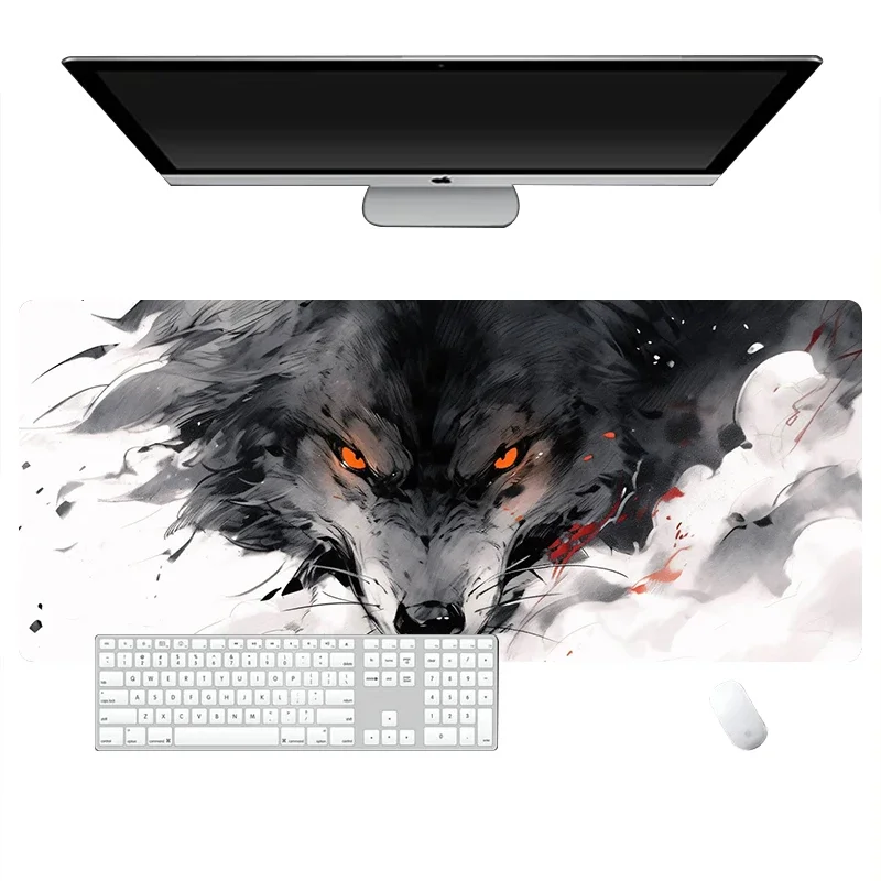 Фото Коврик для мыши в китайском стиле Mythical Beast, настольный коврик с дизайном Dragon Tiger Phoenix для игр и офиса, противоскользящая резиновая основа №5