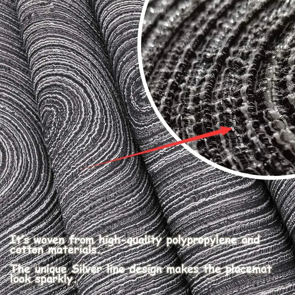 6 шт./компл. круглые плетеные салфетки моющиеся для кухонного стола дома свадьбы