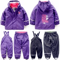 children wind rain suit boys and girls play water suit removable inner suit a is equal to two sets of rain suit