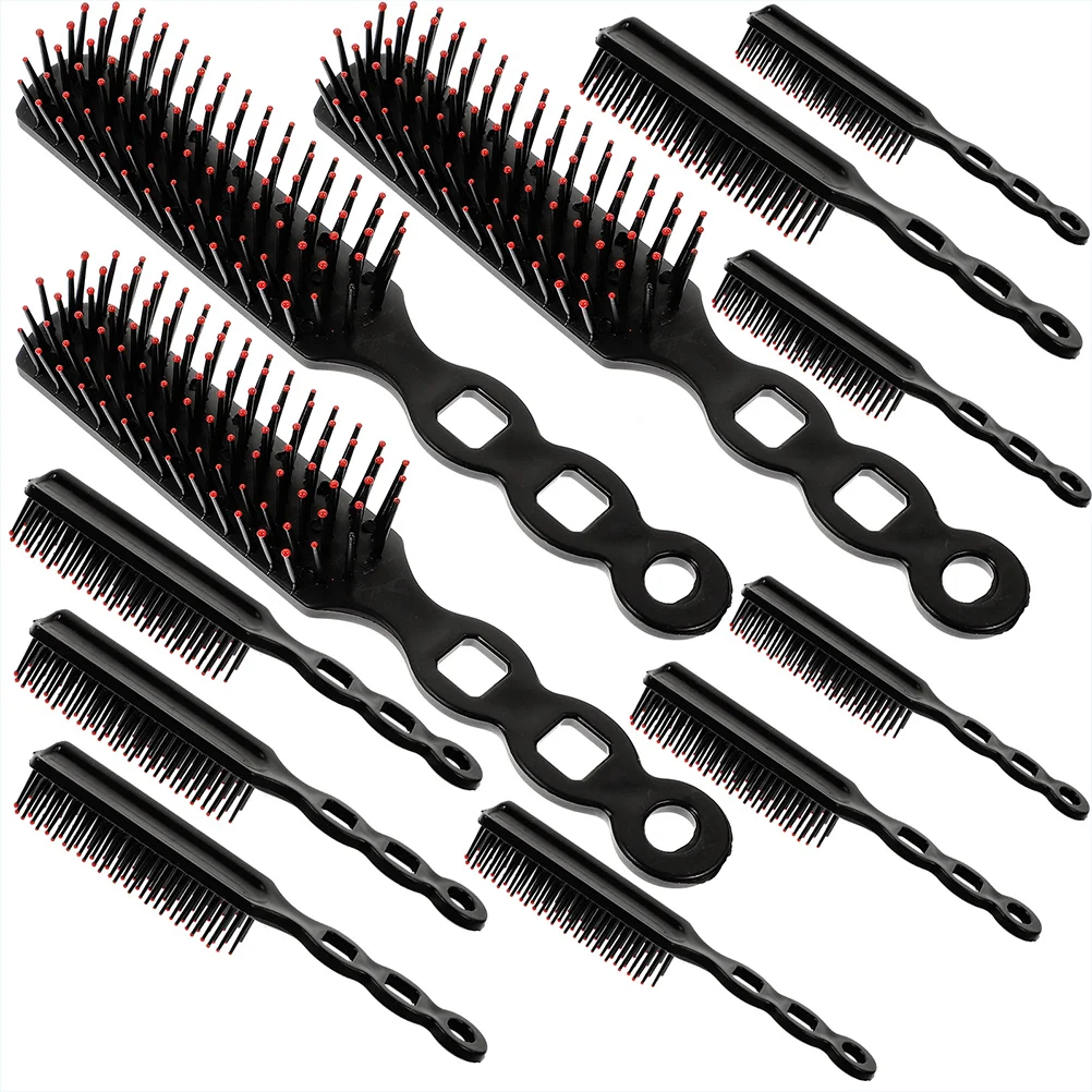 

24 Pcs Curl Styling Comb Plastic Hair Brushes Detangling Combs Women Salon Hairdressing Massage