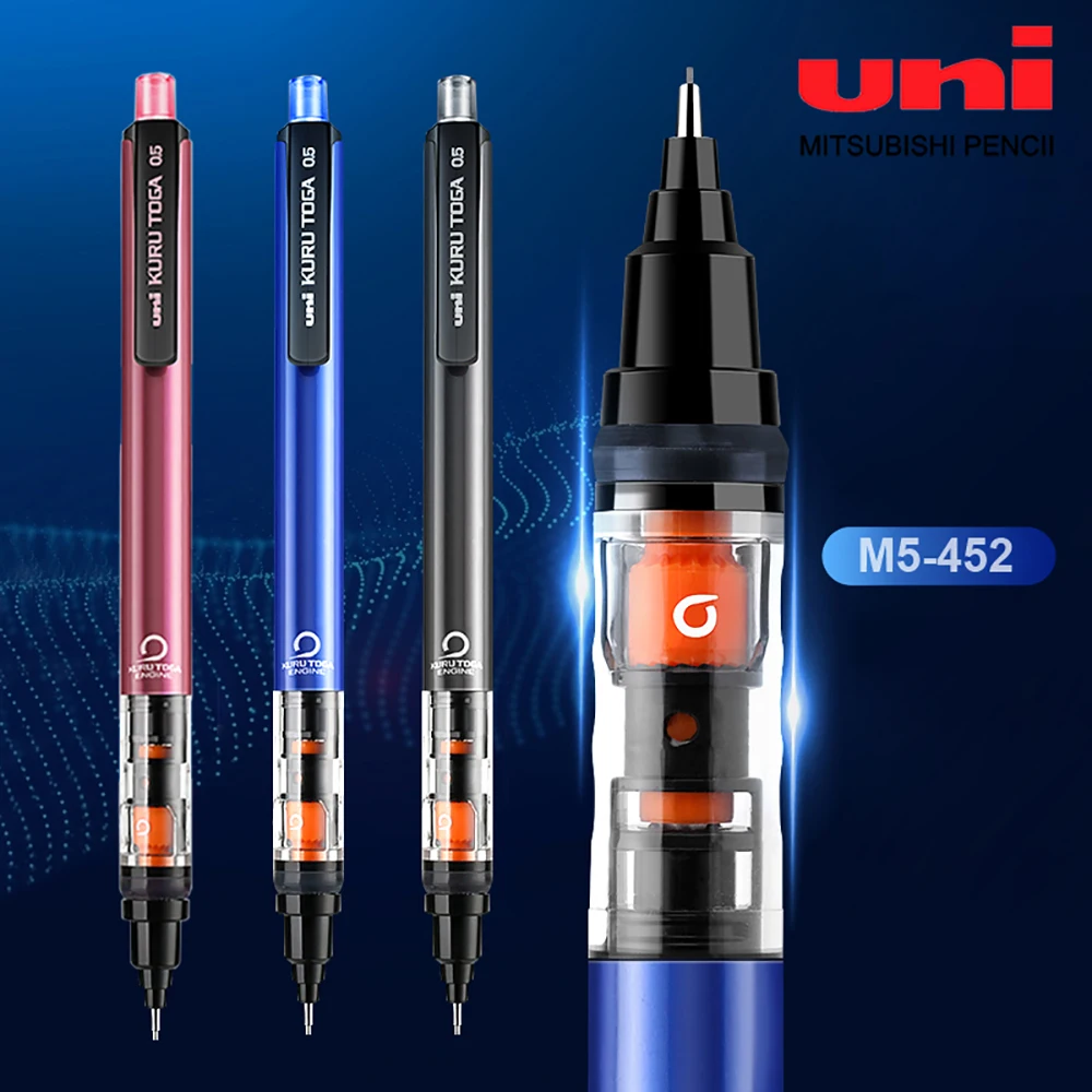 M5-452 Lead Core Rotating Anti-break Core Tip Retractable Drawing Pencil 0.5mm School Supplies
