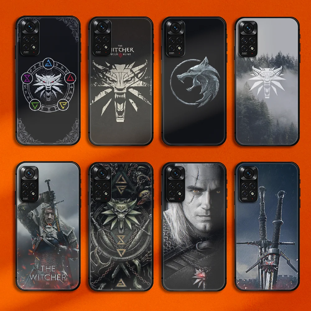 

Witchers Game Phone Case Cover For Xiaomi Redmi Note 7 8 9 10 11 12 A C T S Ultra Pro Plus Turbo TPU Soft Black