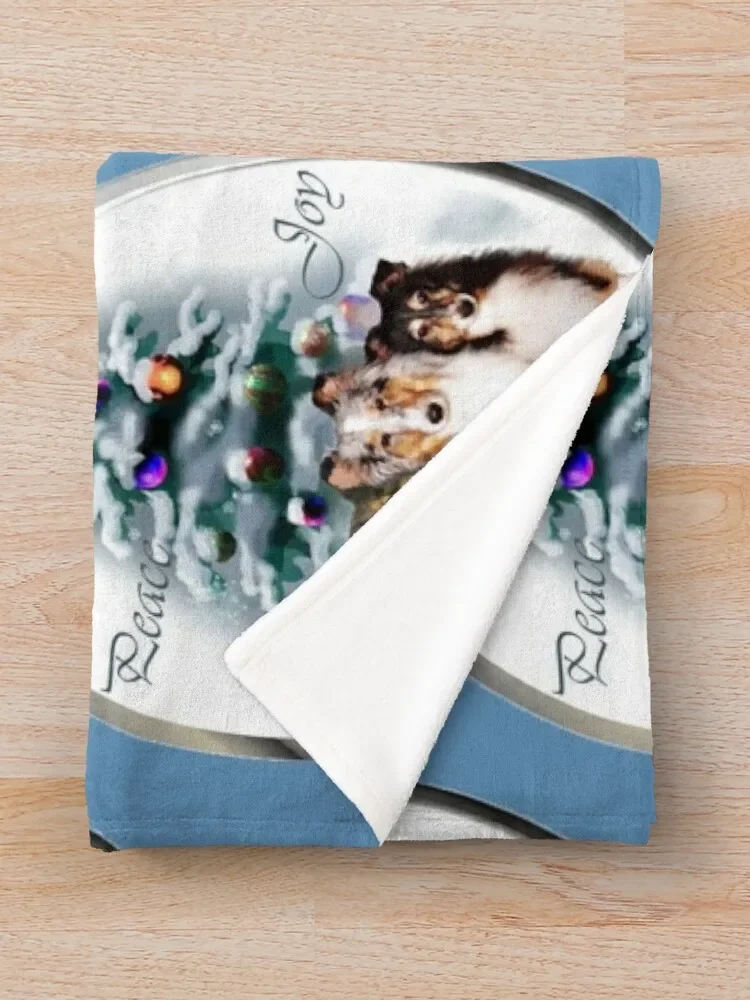 Рождественские подарки Shetland одеяло из овчины предметы первой необходимости в