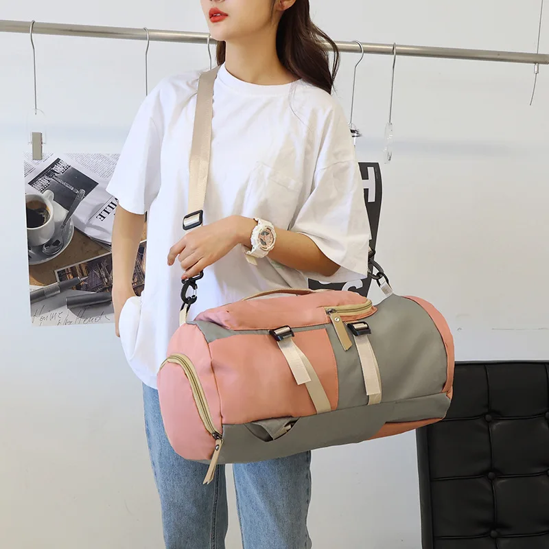 Gym Backpack for Women Fitness Sports Yoga Swim Travel Luggage Handbag Tote Shoe Pocket Shoulder Duffle Weekend Outdoors Bag