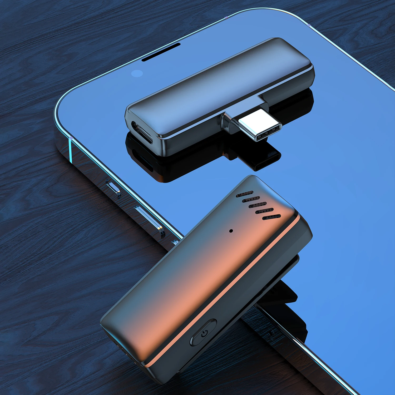 JYYXF S10 Wireless Lavalier Microphone System Audio Video Voice Recording Mic For iPhone Android Mobile Phone Laptop PC Live