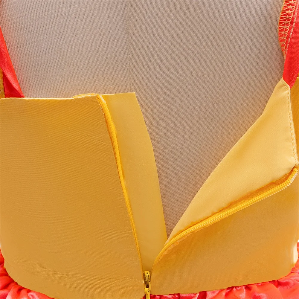 Детское Желтое Кружевное Платье Принцессы Для Косплея Милое Вечернее