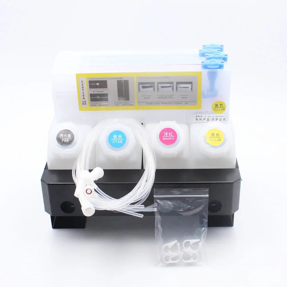 4 чернила + картриджа с чернилами Система СНПЧ непрерывной подачи чернил для