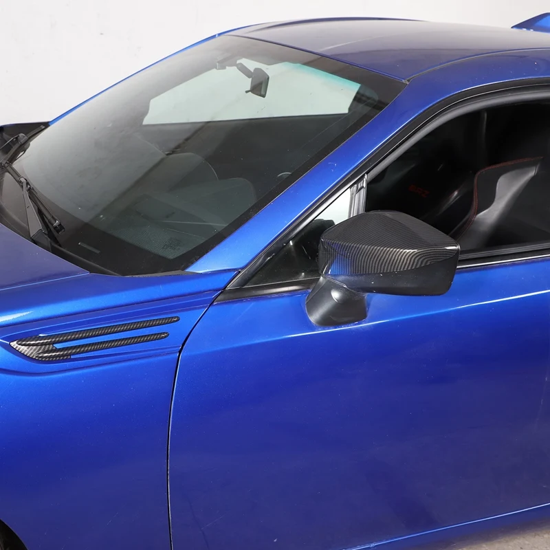 Чехол для автомобильного зеркала заднего вида из углеродного волокна ABS Подходит