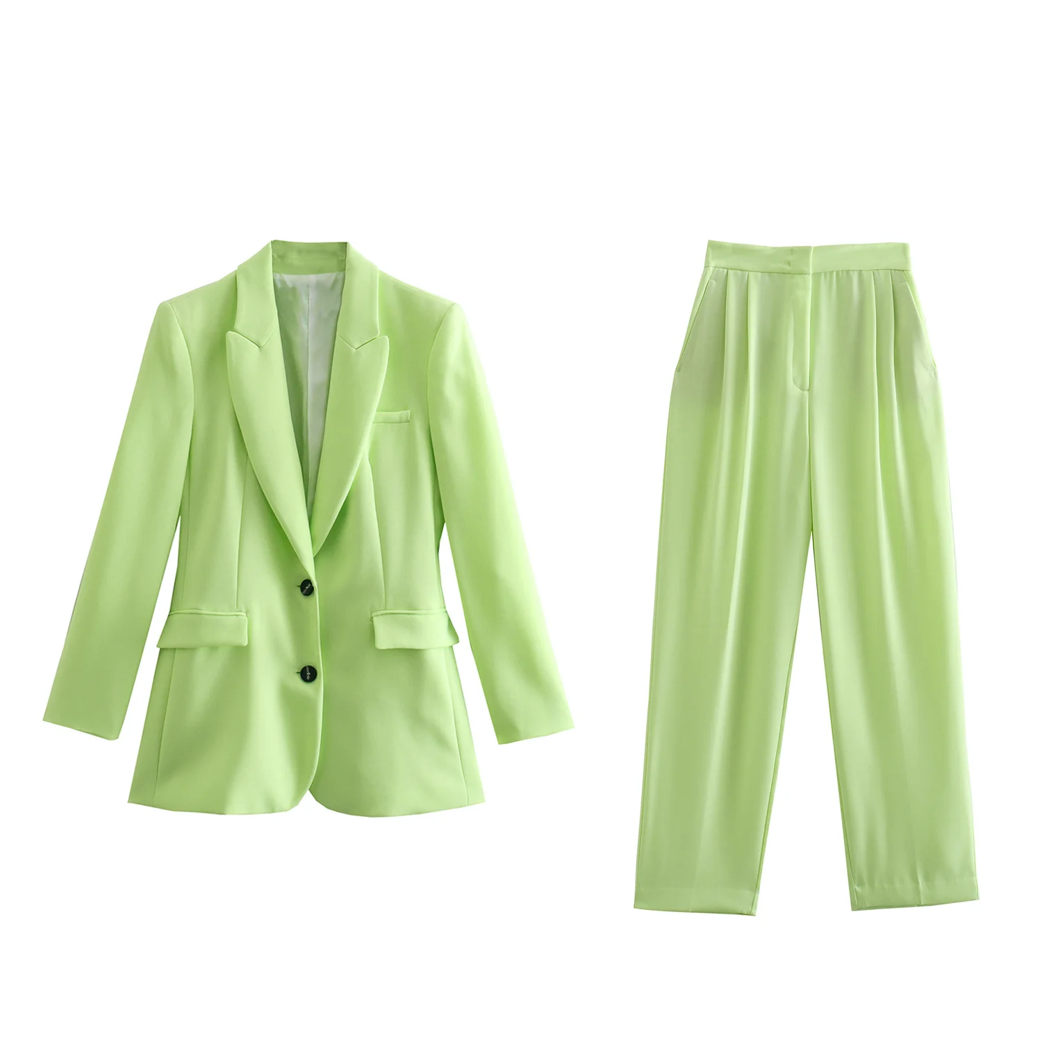 

DiYiG Women 2022 New Fashion Slim Fit Blazer Retro Flap Pockets Long Sleeve Single Breasted Chic Top Female Outerwear Mujer
