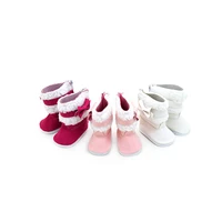 1 pair 7cm doll boots 18 inch american 43cm new born doll accessories for our generation boy girl toy diy gift dress up