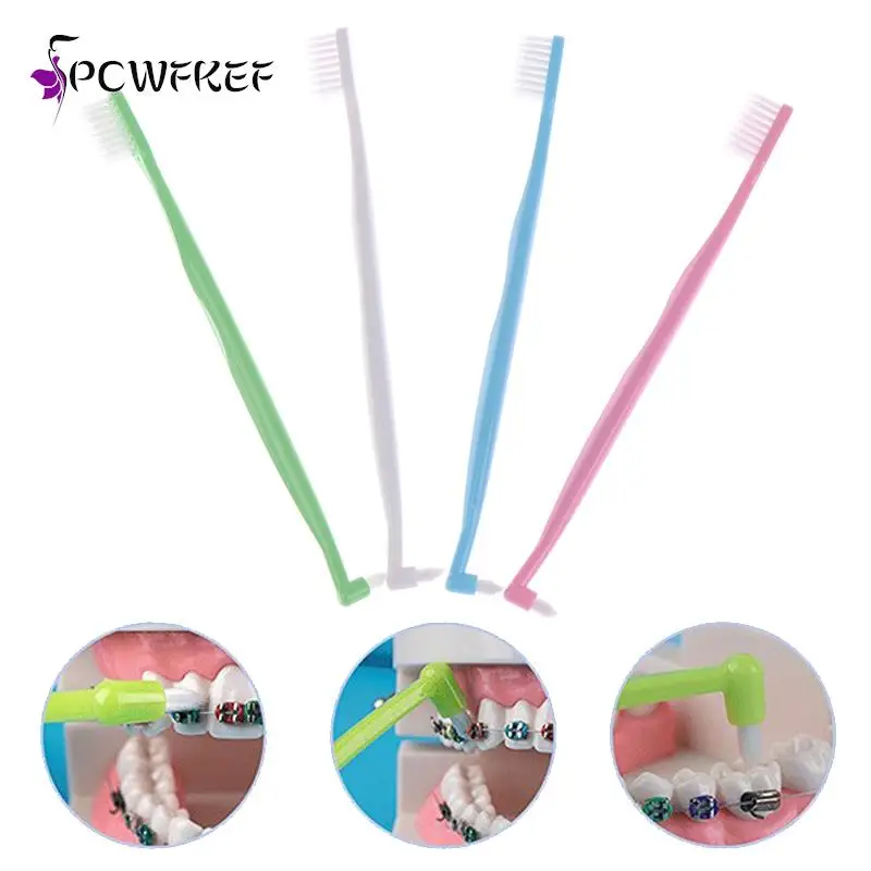

1Pcs Clean Adult Orthodontic Toothbrushes Dental Tooth Brush Oral Care