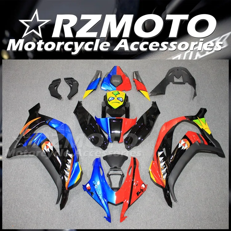 

Стильный новый комплект обтекателей из АБС-пластика подходит для Kawasaki Ninja ZX-10R ZX10R 2016 2017 2018 2019 16 17 18 19 обтекатель КУЗОВ набор акула