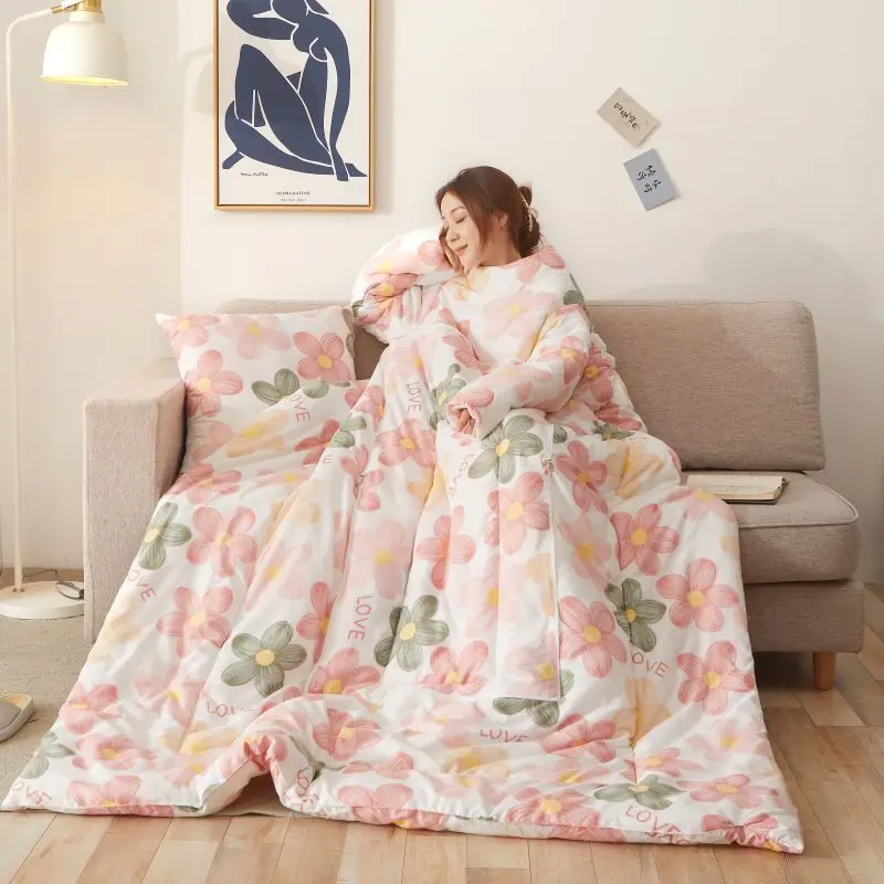 

Thicken Wearable Pillow Quilt Autumn Winter Keep Warm Machine Washable Portable High Quality Creative Household Collapsed Quilts