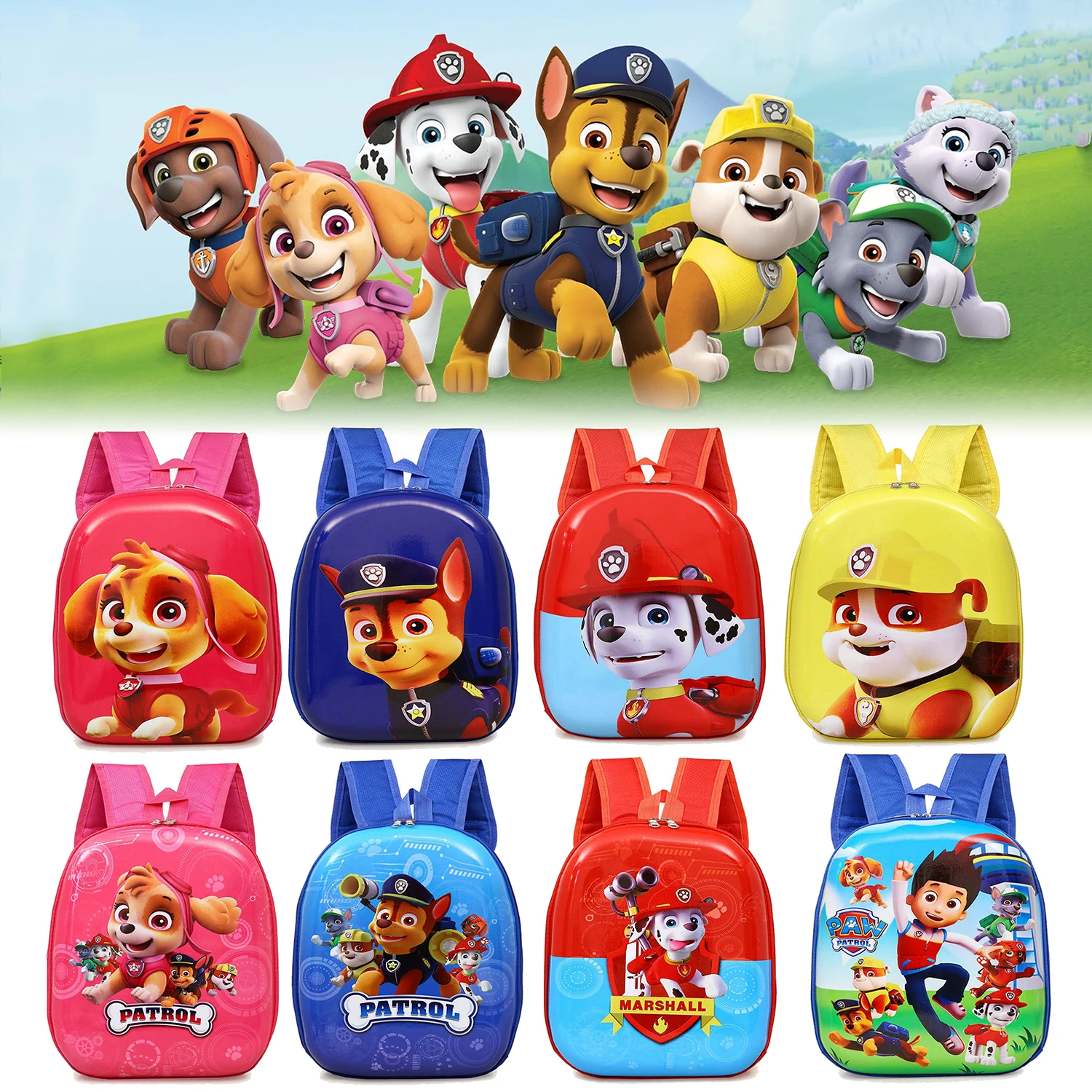 

Cute Paw Patrol Children School Bag Cartoon Chase Skye Kindergarten Baby Anime Backpack Girl Boy Backpacks Mini Bag Kids Gift