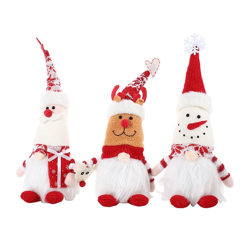 

Christmas Gnome Snowman Elk Santa Cute Winter Elf Dwarf Ornament for Xmas Elf Decoration New Year Holiday Decoration