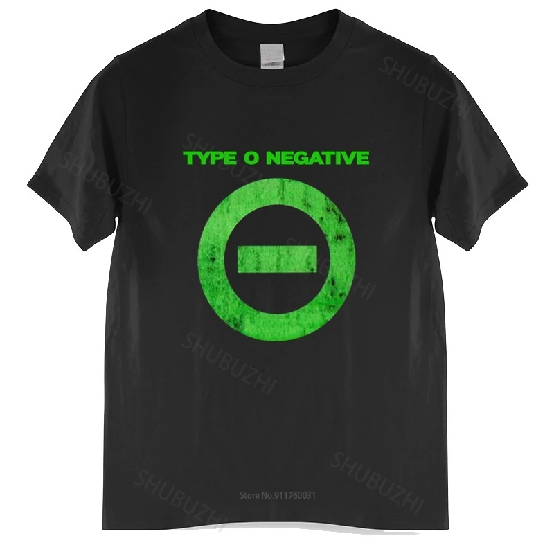 Мужская футболка Shubuzhi черная хлопковая Type O Negative