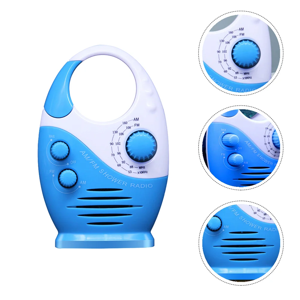 

1Pc AM/FM Radio Loudspeaker Shower Radio Bathroom Radio for Toilet Bathroom Home