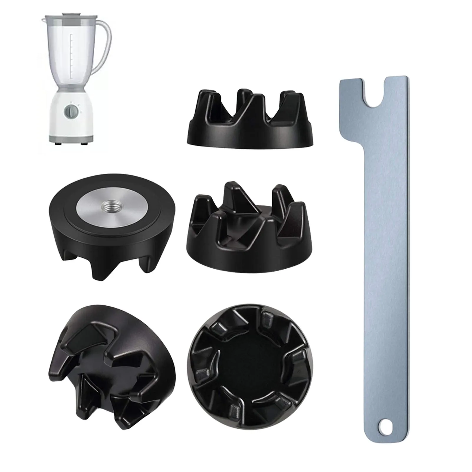 

Blender Coupling 9704230 Blender Coupler Replacement Parts With 1 Wrench 9704230 Blender Mixer Coupling Parts Replacement Kit