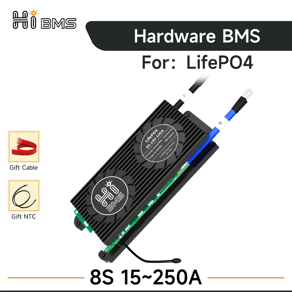 

Балансировка HIBMS 8S, 24 В, LifePO4, bms, 8S, 15A, 20A, 30A, 120A, 40A, 60A, 80A, 100A, 200A, 250A с солнечным инвертором системы аккумуляторов NTC