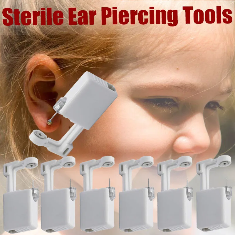 

1/3Pcs Disposable Safe Painless Ear Piercing Healthy Sterile Puncture Tool Without Inflammation for Earring Ear Piercing Gun