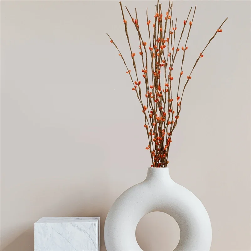 Гирлянда из ротанга осенняя виноградный орнамент искусственная стебель с