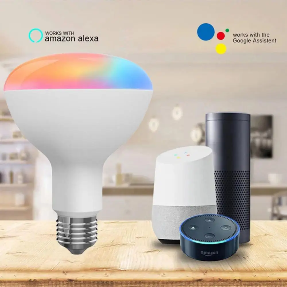 

Smart Lamp Rgbcw 10w Wifi Light Bulb -compatible Timing Work With Alexa Google Home Smart Led Light Bulb Voice Control